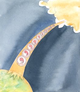 主は私たちに、人間の生活について、それが彼の無料の贈り物であると信じるように求めています、2004年（紙にw - c） 作： Elizabeth Wang