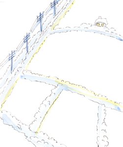 主は私たちの世界の多くを荒涼とした風景であり、寒くてほとんど生命がないものと見なしています。そこでは、生きている人間の贈り物でさえ、喜びへの迷惑と障害と見なされています。、2003年（紙にw - c） 作： Elizabeth Wang