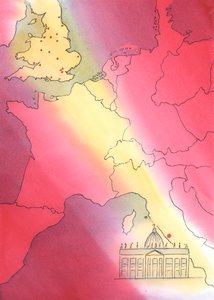 ローマの司教である教皇は主任司教であり、2004年の教会における統一の焦点である（紙にw - c） 作： Elizabeth Wang