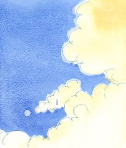 聖なる魂が到達する偉大な「高さ」は、私たちが生命と信仰と希望を受け取る神の聖さの無限の「高さ」のはるか遠くにあります。、2003年（紙にw - c） 作： Elizabeth Wang
