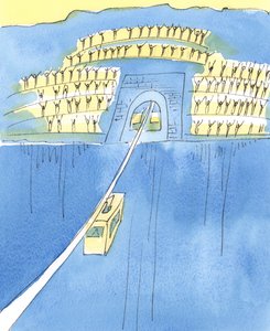 生から死への旅は、2004年に2つの山の間をケーブルカーで移動するようなものです（紙にw - c）