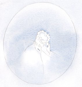 私たちが自分の欲望に固執することが少なければ少ないほど、キリストは私たちに自分の美徳と美しさを身に着けやすくなります。、2001年（紙にw - c） 作： Elizabeth Wang
