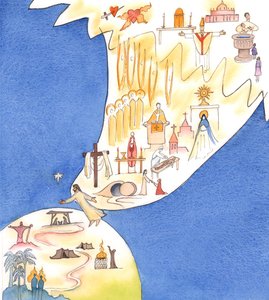 教会の生涯は、神の永遠の計画の一部としてのキリストの「目覚め」に従います：使徒と聖人、目に見える教会、カトリックの生活と文化と献身、2003年（紙にw - c） 作： Elizabeth Wang