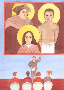 2003年、すべての年齢に真実の殉教者がいます（紙にw - c） 作： Elizabeth Wang