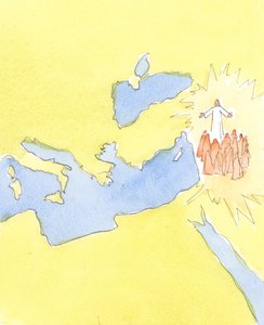 困難な状況でキリストのようになるのに苦労しているクリスチャンは、2004年のキリストの地上の生活を「見る」のが得意です（紙にw - c） 作： Elizabeth Wang