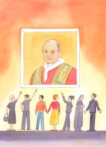 教会の合法的な教えの権威に反対し、反抗の習慣を身につける人々は、おそらくそれを認識せずに、2003年のキリストご自身に逆らいます（紙にw - c） 作： Elizabeth Wang
