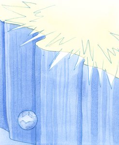 自然の中で神の栄光のヒントを見ることができますが、私たちはキリストの内外で神に「触れる」ことしかできません、2002年（紙にw - c） 作： Elizabeth Wang