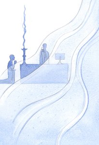 祝福された秘跡におけるキリストの臨在を通して、神は私たちの聖域に素晴らしい恵みの急流を注ぎます、2001年（紙にw - c） 作： Elizabeth Wang