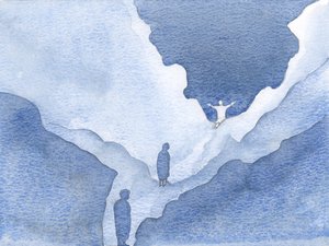 何層にもわたって、キリストは私をすべてのイメージを超えて、魂の中の神の暗い宇宙に向けて導きました、2000年（紙にw - c）