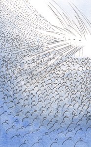 私たちの祈りを通して、煉獄の聖なる魂は慰めと助けを受け、2000年に天国に近づきます（紙にw - c） 作： Elizabeth Wang