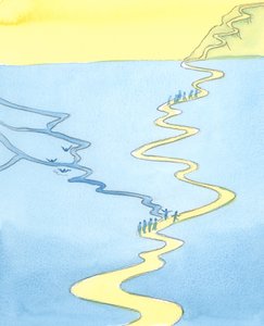 2003年、私たちは皆、大きな沼とクイックサンドを通り過ぎて旅に出ています（紙にw - c）