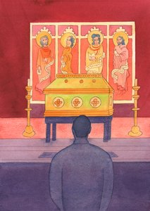 私たちは亡くなった聖人たちと生きた関係を持っているので、2003年に彼らと話をする必要があります（紙にw - c） 作： Elizabeth Wang
