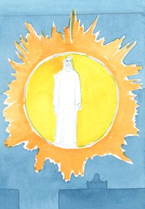 2003年、人間の心臓の中心にある「神の形のくぼみ」について聞いた（紙にw - c） 作： Elizabeth Wang