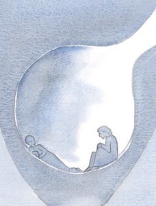 私たちは自分の痛みを乗り越えるのに苦労する必要はありません。キリストはここに、暗闇の中で、私たちの悲しみの奥深くに、2000年（紙にw - c）