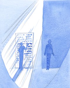 私たちは聖書を紙に印刷された言葉として見ていますが、神の光と知恵は彼らに近づく人々にテキストを通して注がれ、他の人々は暗闇の中に立つことを選択します、2001（w - c on pap 作： Elizabeth Wang