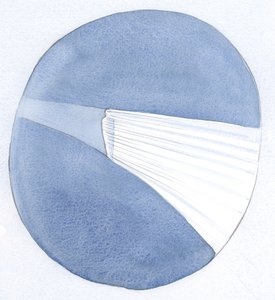 弱い人が神の助けを懇願するとき、神の恵みはその魂に惜しみなく注がれます。強いと感じる人は神に閉じこめられたままです。、2001年（紙にw - c） 作： Elizabeth Wang