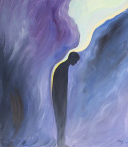 私たちが聖母に煉獄の魂のために祈るように頼むとき、彼女はそうします、そして神の浄化の恵みはなだめるような香油のように彼らに注がれます、2001年（船上の油）