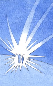 私たちがキリストと共に祈るとき、私たちは彼の光と栄光によって守られています、2002年（紙にw - c） 作： Elizabeth Wang