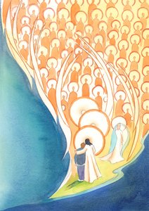 私たちがイエスの名によって祈るときはいつでも、暗闇や孤独の中でも、2004年の天国の会社全体の人生を分かち合います（紙にw - c） 作： Elizabeth Wang