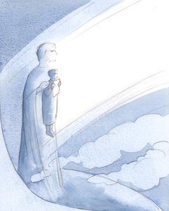私たちがキリストの名によって真に祈り、愛と信仰と礼拝において彼と一致するときはいつでも、彼自身が私たちの祈りを真に祈ります。、2001年（紙にw - c） 作： Elizabeth Wang