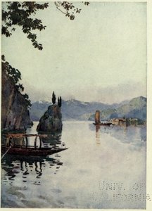 ベラージオ ポイント、コモ湖、Richard Bagot 作「The Italian lakes」よりイラスト 作： Ella Du Cane