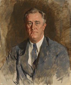 フランクリン・デラノ・ルーズベルト、c。 1933年。 作： Ellen Emmet Rand