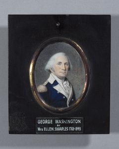 ジョージ・ワシントン、おそらく1803年（水彩、象牙 作： Ellen Sharples
