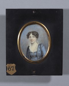 モーガン夫人（アイボリーに水彩 作： Ellen Sharples
