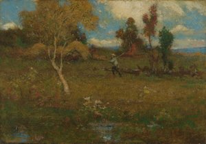 農場からの帰還 作： Elliott Daingerfield