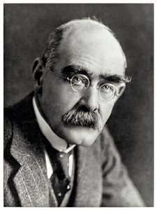 ラドヤード・キプリング (1865-1936) 英国の作家で、「Just So Stories」と「The Jungle Book」という詩で最もよく知られています。 作： Elliott and Fry Photography Studio