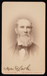 ハイド クラークの肖像 1815 ～ 1895 年、1876 年以前。 作： Elliott and Fry