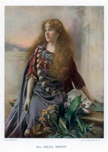 ヒルダムーディ、イギリスの女優、1901年。 作： Ellis and Walery