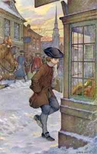 私は紙を通りから顧客に運ぶために雇われました 作： Elmer Boyd Smith