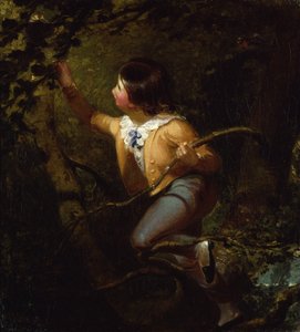 鳥の巣作り、1837年。 作： Emanuel Gottlieb Leutze