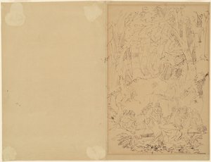 インディアンに説教する18世紀の入植者 作： Emanuel Gottlieb Leutze