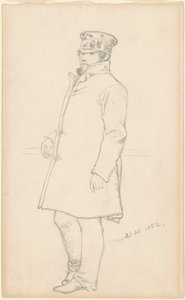 帽子とコートの男 作： Emanuel Gottlieb Leutze