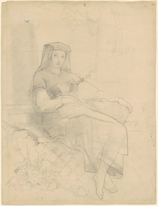 リクライニングウーマン 作： Emanuel Gottlieb Leutze