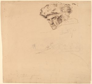 「ワシントン・クロッシング・ザ・デラウェア」のための研究 [直訳] 作： Emanuel Gottlieb Leutze