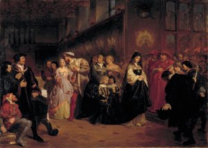アン・ブーリンの求婚 作： Emanuel Gottlieb Leutze