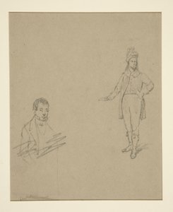 2人の男性 作： Emanuel Gottlieb Leutze
