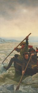 1776年12月25日、デラウェア川を渡るワシントン 作： Emanuel Gottlieb Leutze