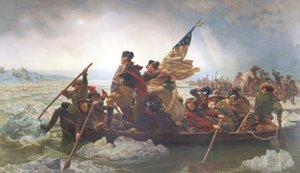 デラウェアを渡るワシントン; 1776年のクリスマス; 19世紀後半（オレオグラフ）