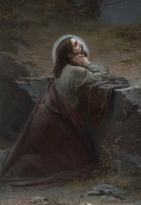 オリーブ山のキリスト（Thy Will Be Done！）、1886年 作： Emanuel Kresenc Liska