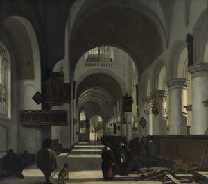 教会の内部 作： Emanuel de Witte