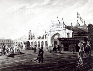 ダニエルハヴェル（1785-1826）1820によって刻まれた市場の場所 作： Emeric Essex Vidal