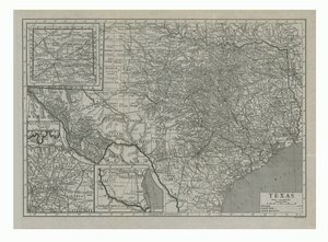 米国テキサス州の地図、c1910s。