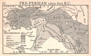 「前ペルシャ、紀元前 600 年頃」、1915 年頃。