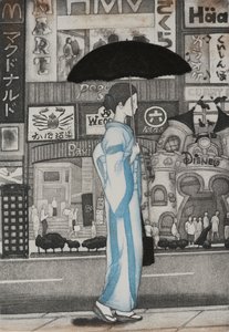 街の少女, 2007 (エッチング)
