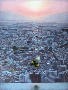 一日の終わり, 2012 （キャンバスに油彩） 作： 相田恵美子