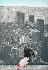寂聴の雄鶏, 2009 （エッチング）